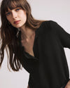 Savvy Fine Knit Short Sleeve Polo Sweater - Black | Plus Size & Straight Size Women's Fashion | Universal Standard