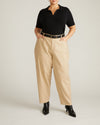 Savvy Fine Knit Short Sleeve Polo Sweater - Black | Plus Size & Straight Size Women's Fashion | Universal Standard