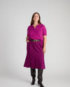 Savvy Fine Knit Short Sleeve Polo Sweater - Rothko Purple | Plus Size & Straight Size Women's Fashion | Universal Standard