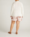 Positano Pointelle Mock Neck Sweater - White | Plus Size & Straight Size Women's Fashion | Universal Standard