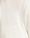Positano Pointelle Mock Neck Sweater - White | Plus Size & Straight Size Women's Fashion | Universal Standard