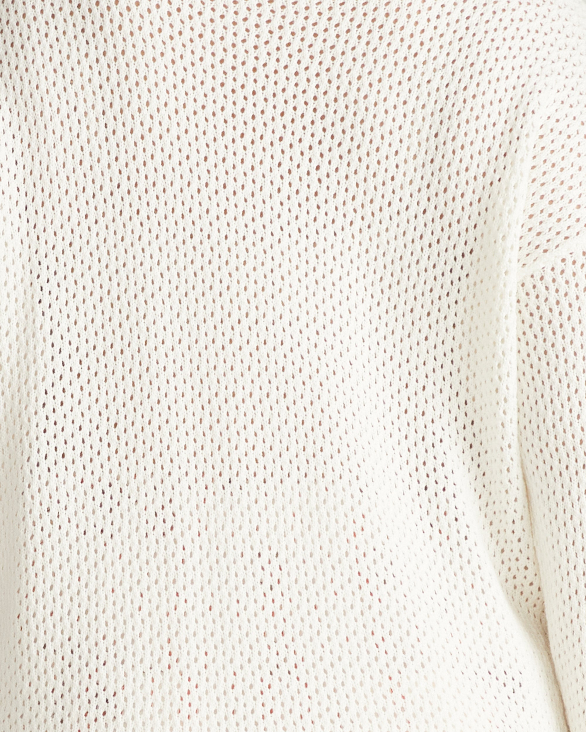 Positano Pointelle Mock Neck Sweater - White | Plus Size & Straight Size Women's Fashion | Universal Standard