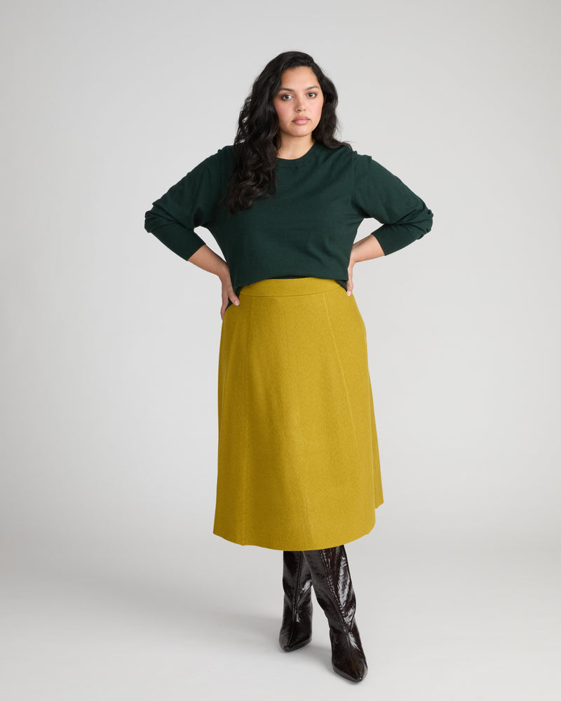Leonora Sweater Skirt - Martini Olive