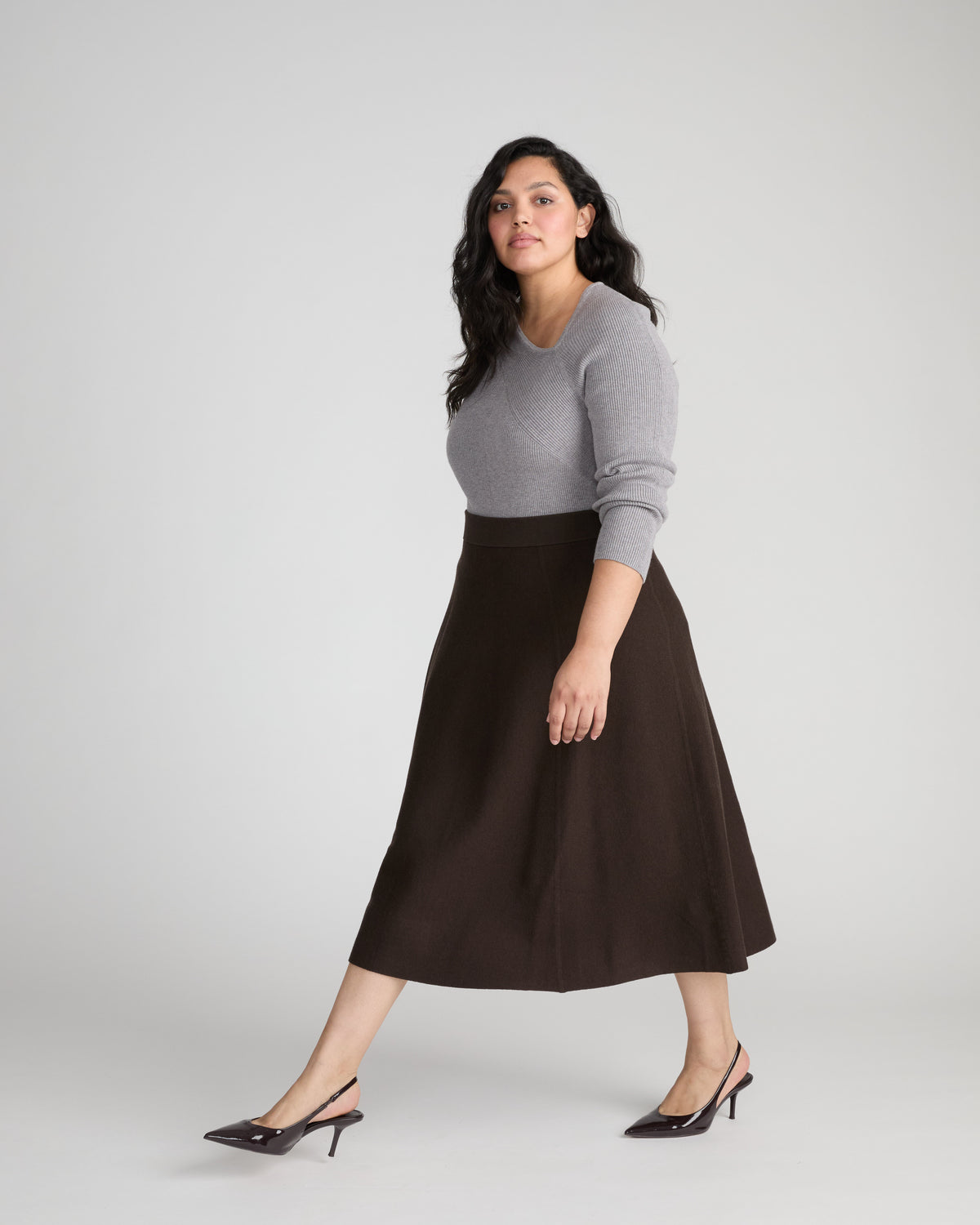 Leonora Sweater Skirt - Espresso