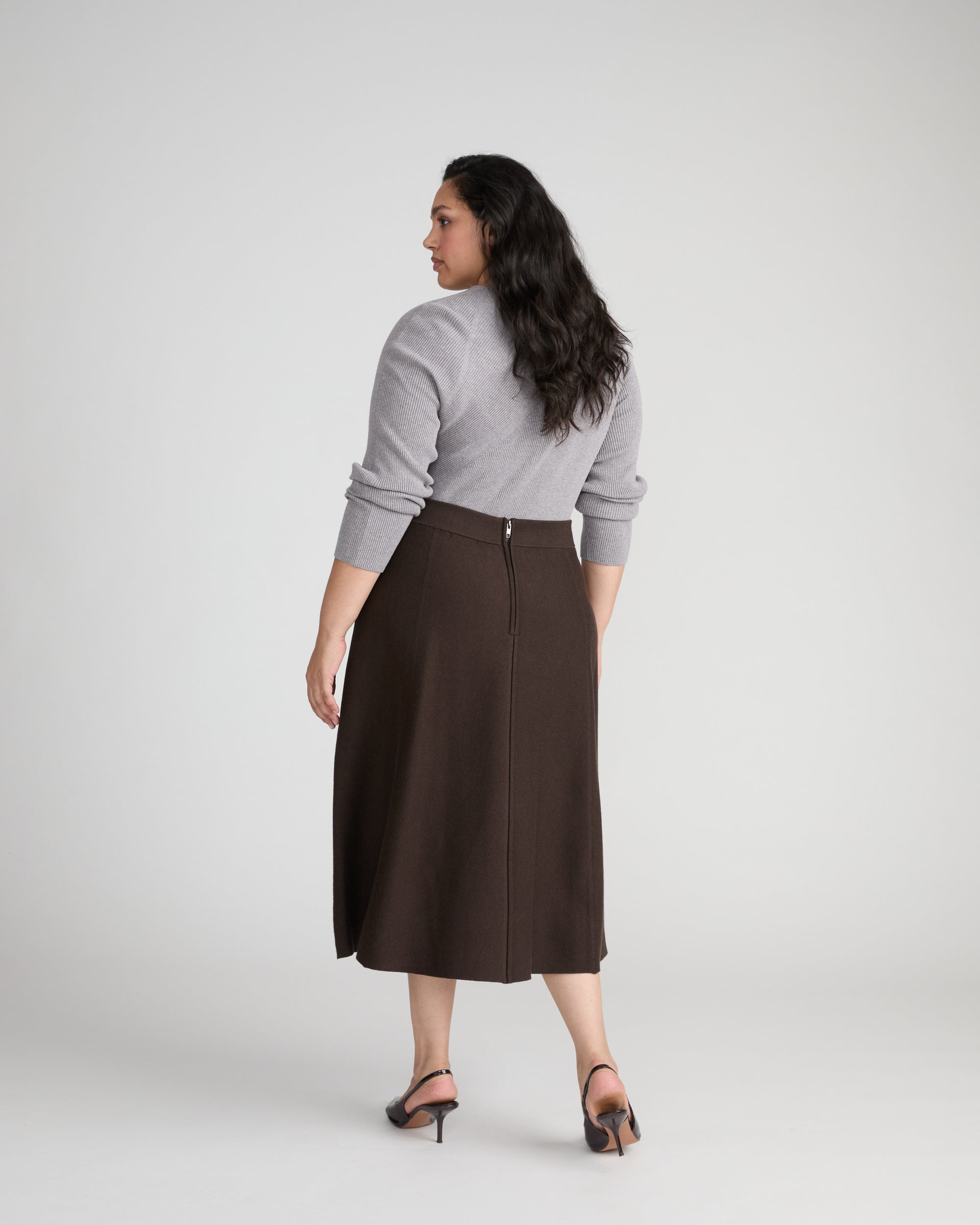 Leonora Sweater Skirt - Espresso