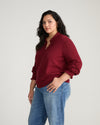 Savvy Fine Knit Lady Polo - Deep Red
