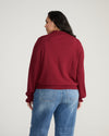 Savvy Fine Knit Lady Polo - Deep Red