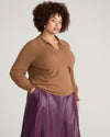 Savvy Fine Knit Lady Polo - Classic Camel