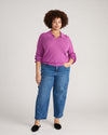 Savvy Fine Knit Lady Polo - Purple Vision