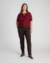 Soft Spun Short Sleeve Cardigan - Deep Red | Plus Size & Straight Size Women's Fashion | Universal Standard