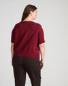 Soft Spun Short Sleeve Cardigan - Deep Red | Plus Size & Straight Size Women's Fashion | Universal Standard