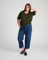 Soft Spun Short Sleeve Cardigan - Deep Moss | Plus Size & Straight Size Women's Fashion | Universal Standard