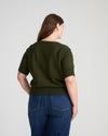 Soft Spun Short Sleeve Cardigan - Deep Moss | Plus Size & Straight Size Women's Fashion | Universal Standard