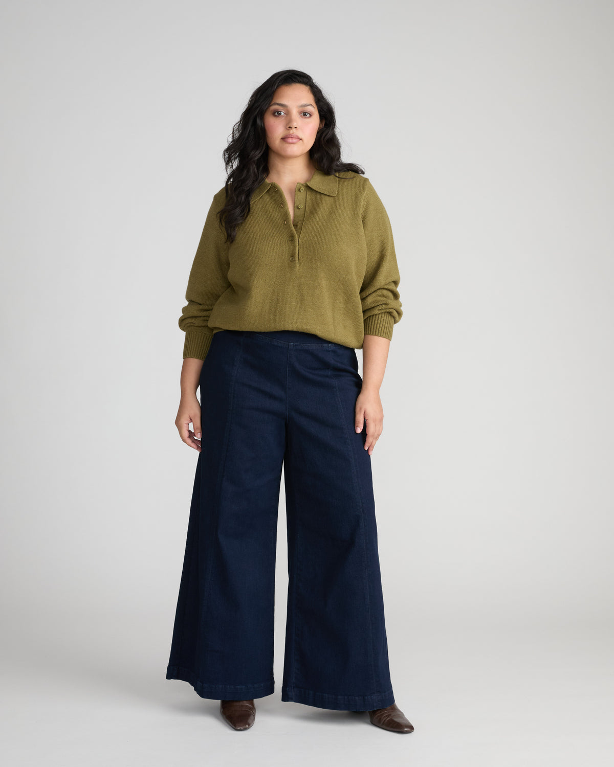 Soft Spun Polo Sweater - Capulet Olive