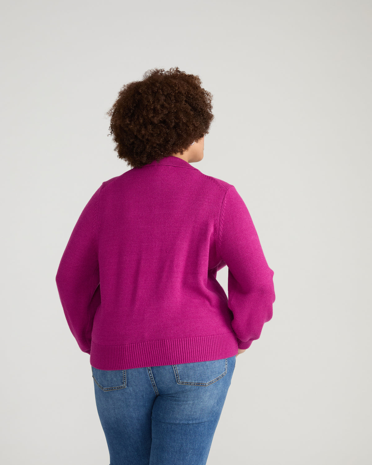 Soft Spun Polo Sweater - Rothko Purple