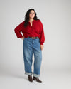 Soft Spun Polo Sweater - Autumnal Red