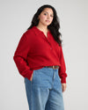 Soft Spun Polo Sweater - Autumnal Red