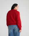 Soft Spun Polo Sweater - Autumnal Red