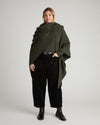 Better-Than-Wool Knitted Wrap - Deep Hiking Green | Plus Size & Straight Size Women's Fashion | Universal Standard