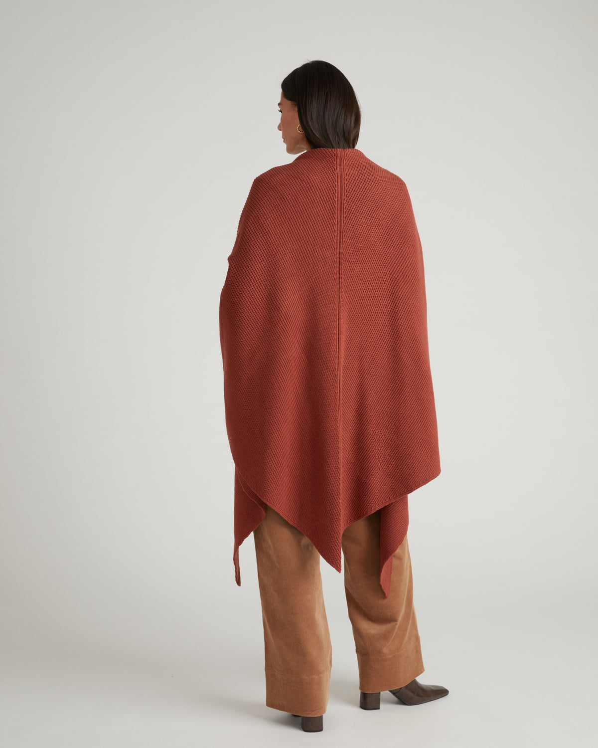 Better-Than-Wool Knitted Wrap - Cognac | Plus Size & Straight Size Women's Fashion | Universal Standard