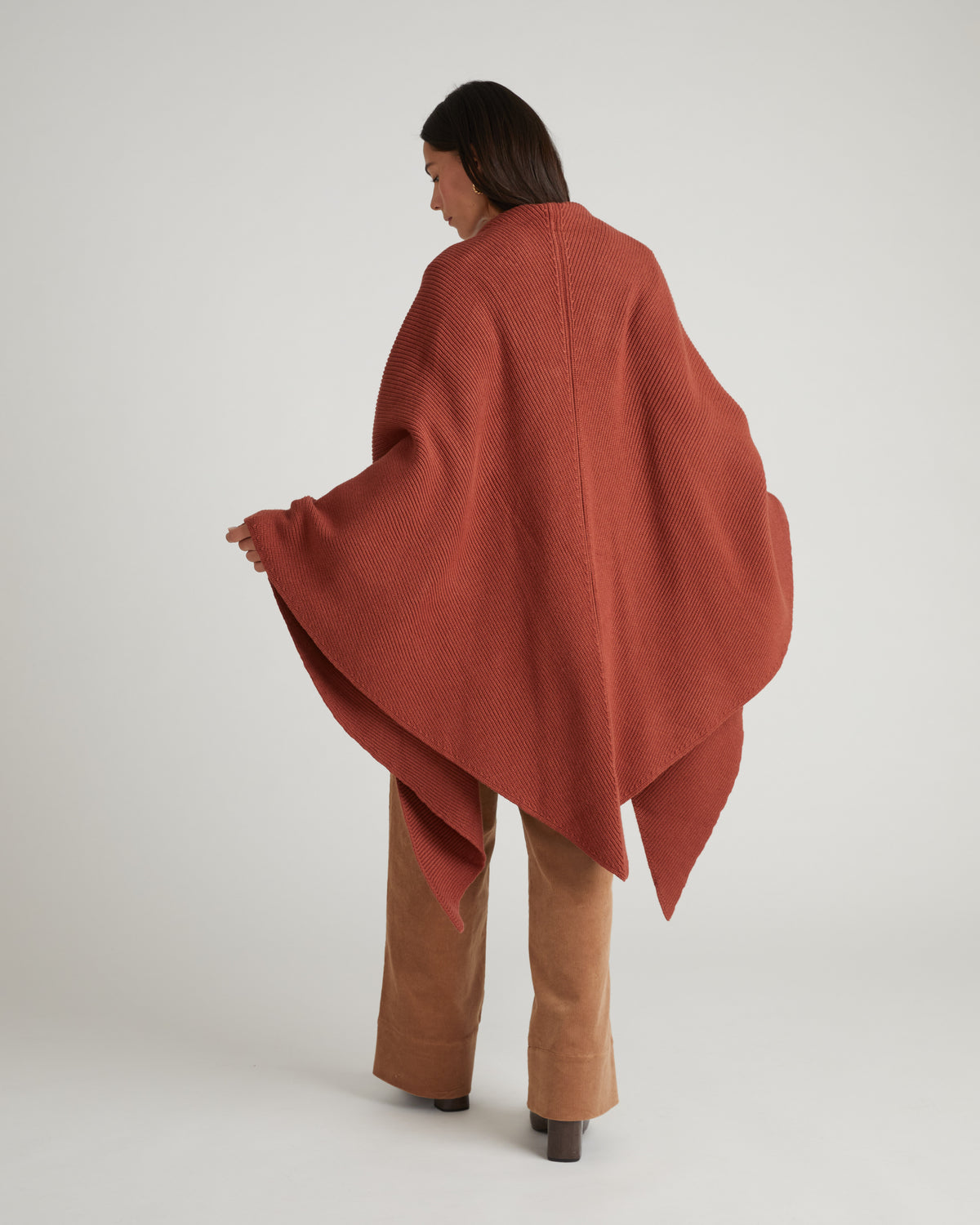 Better-Than-Wool Knitted Wrap - Cognac | Plus Size & Straight Size Women's Fashion | Universal Standard