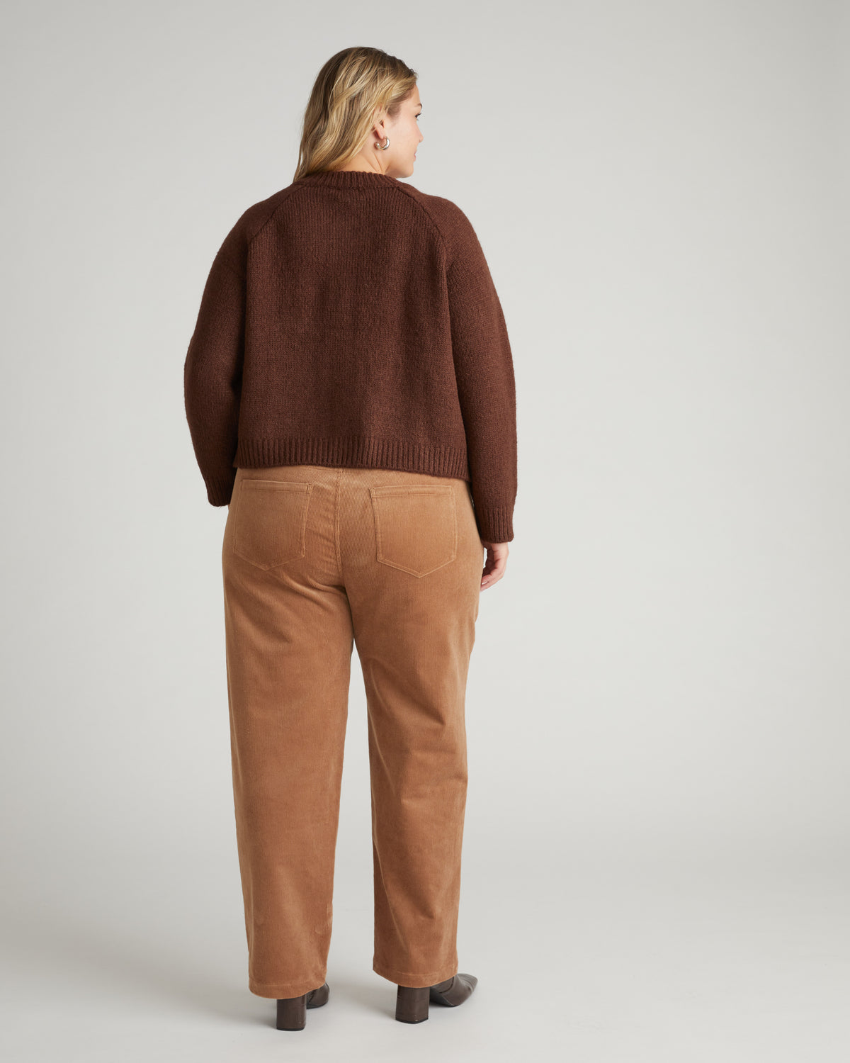 Beverly Brushed Wool Blend Cardigan - Coffee | Plus Size & Straight Size Women's Fashion | Universal Standard