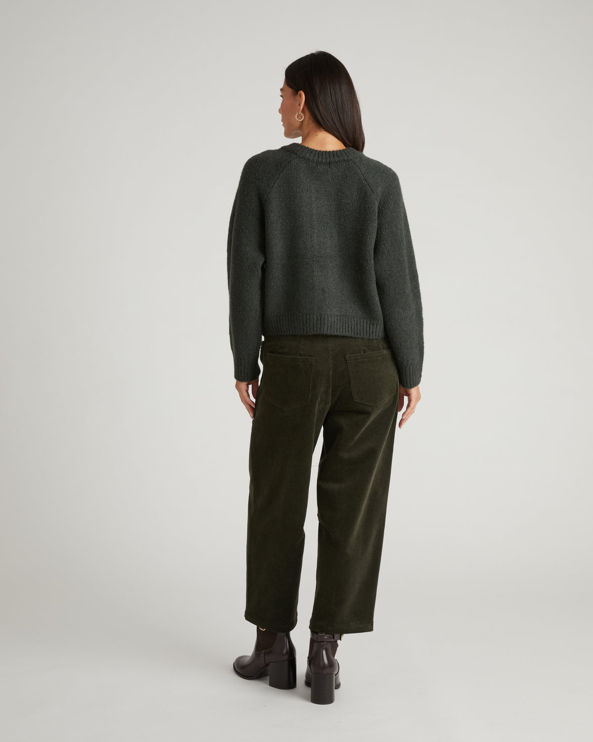 Beverly Brushed Wool Blend Cardigan - Heather Hiking Green | Plus Size & Straight Size Women's Fashion | Universal Standard