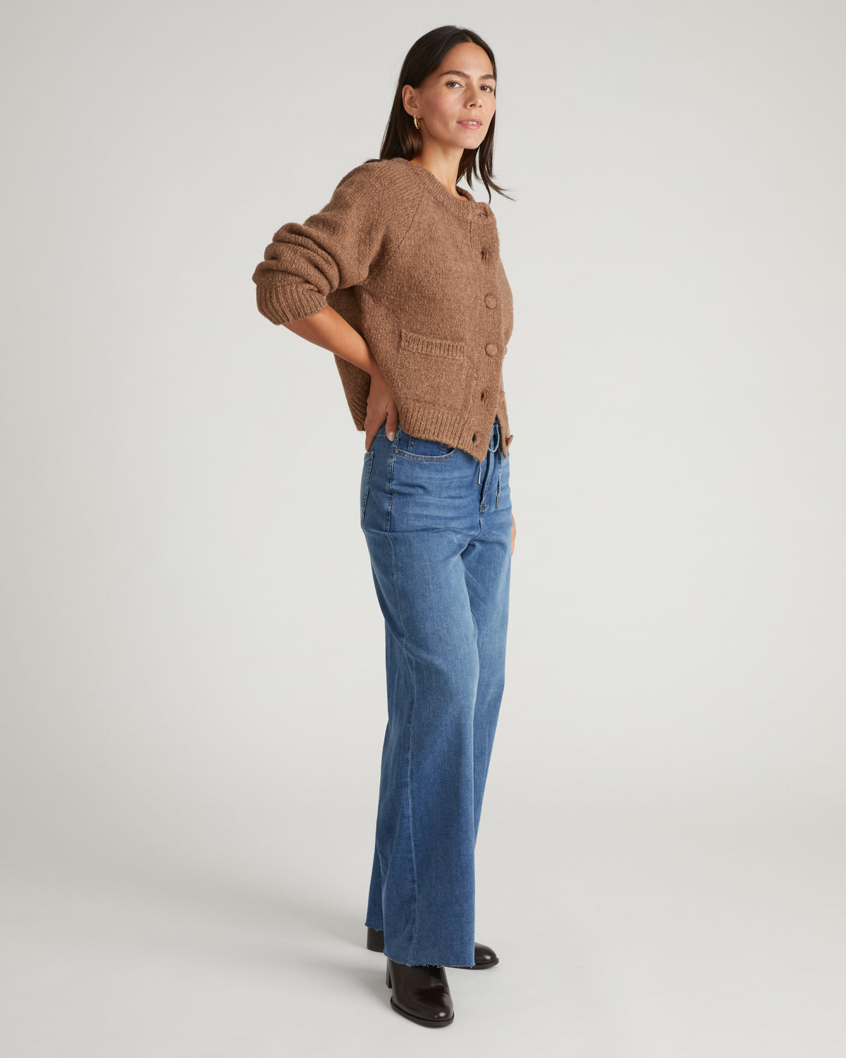 Beverly Brushed Wool Blend Cardigan - Classic Camel | Plus Size & Straight Size Women's Fashion | Universal Standard
