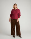 Savvy Fine Ribbed Polo Sweater - Red Plum | Plus Size & Straight Size Women's Fashion | Universal Standard