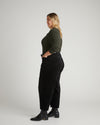 Savvy Fine Ribbed Polo Sweater - Deep Hiking Green | Plus Size & Straight Size Women's Fashion | Universal Standard