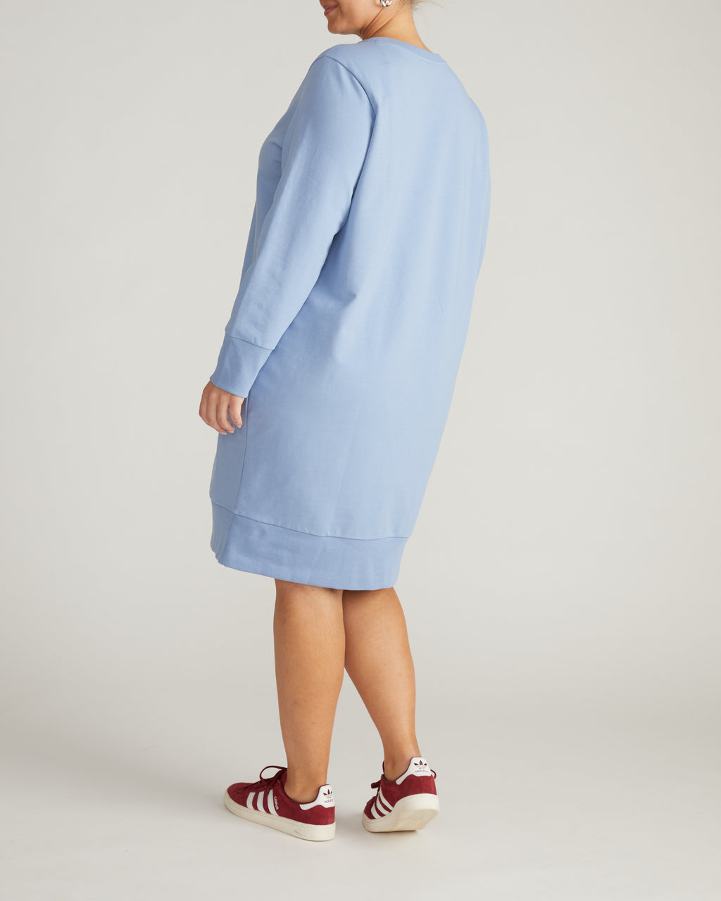 sweat long sleeve dress Bree Sweatshirt Dress - / Graceful Blue- SizeL