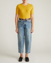 Maia Stovepipe Sleeve Tee - Yellow Ochre | Plus Size & Straight Size Women's Fashion | Universal Standard
