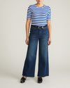 Maia Stovepipe Sleeve Tee - Hammersmith Blue/White Stripe | Plus Size & Straight Size Women's Fashion | Universal Standard
