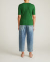 Maia Stovepipe Sleeve V Neck Tee - Green Park | Plus Size & Straight Size Women's Fashion | Universal Standard