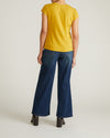 Ashley Cap Sleeve Tee - Yellow Ochre | Plus Size & Straight Size Women's Fashion | Universal Standard
