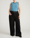 Cai High Neck Tank - Ink Blue/White Stripe | Plus Size & Straight Size Women's Fashion | Universal Standard