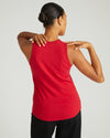 Cai High Neck Tank - Ruby Red