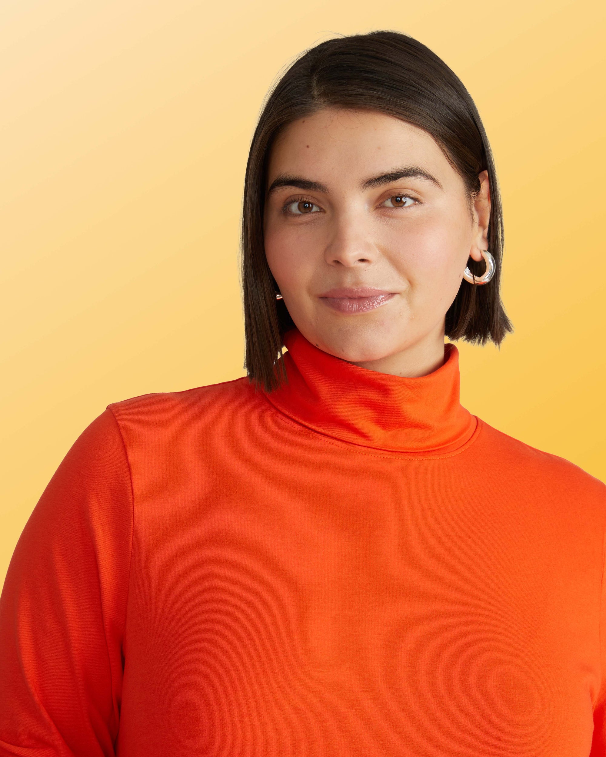 Close Fit Turtleneck - Poppy | Plus Size & Straight Size Women's Fashion | Universal Standard