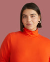 Close Fit Turtleneck - Poppy