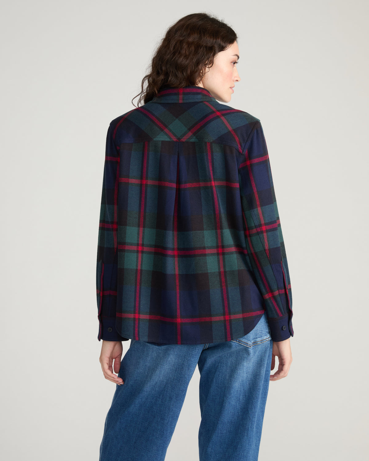 Maine Stretch Flannel Shirt - Bedford Plaid