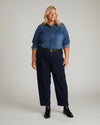 Minimalist Stretch Cotton Chambray Shirt - Union City Blue
