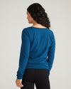 Long Sleeve Square Neck Tee - Deep Teal
