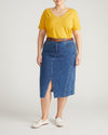 Double V Tee - Goldenrod | Plus Size & Straight Size Women's Fashion | Universal Standard