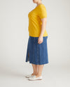 Double V Tee - Goldenrod | Plus Size & Straight Size Women's Fashion | Universal Standard