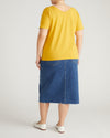 Double V Tee - Goldenrod | Plus Size & Straight Size Women's Fashion | Universal Standard