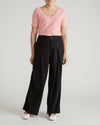 Double V Tee - Portrait Pink/White Stripe | Plus Size & Straight Size Women's Fashion | Universal Standard