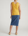 Double V Tank - Goldenrod | Plus Size & Straight Size Women's Fashion | Universal Standard