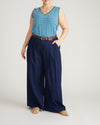 Double V Tank - Ink Blue/White Stripe | Plus Size & Straight Size Women's Fashion | Universal Standard