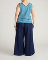 Double V Tank - Ink Blue/White Stripe | Plus Size & Straight Size Women's Fashion | Universal Standard