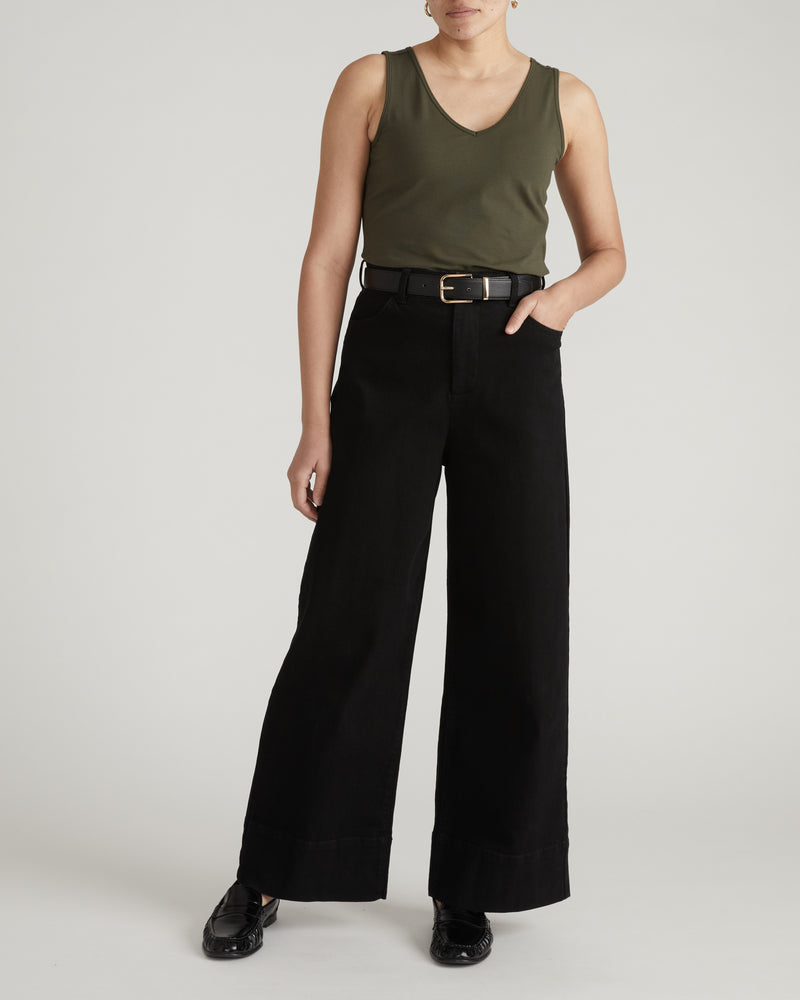 Double V Tank - Nori | Plus Size & Straight Size Women's Fashion | Universal Standard